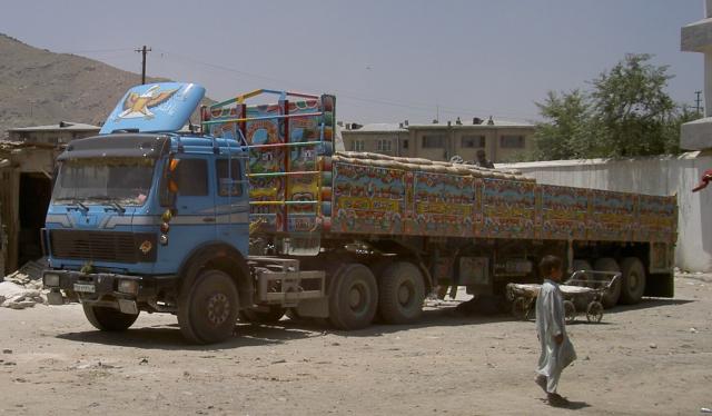 This truck is very long